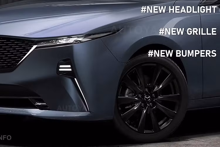 Trong khi đó, khoang nội thất của mẫu xe sedan Mazda6 2026 mới được cho là vay mượn tinh thần công nghệ từ "người anh em" CX-5 thế hệ thứ ba – đặc biệt là màn hình trung tâm cỡ lớn và vô lăng thiết kế sang trọng.