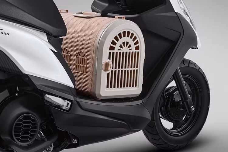 Phần cốp xe Yamaha Jog 125 2025 còn chứa vừa mũ bảo hiểm 2/3 đầu. Ngoài ra, xe cũng được trang bị cổng sạc USB tiện dụng cho các thiết bị di động.