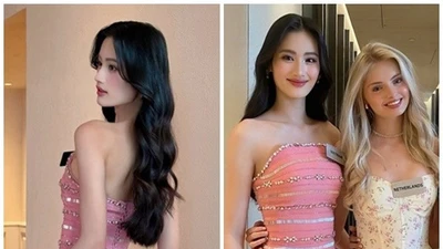 Hoa hậu Ý Nhi đọ sắc mỹ nhân Hà Lan ở Miss World 2025