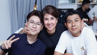 Hai con trai bảnh như hotboy của Phước Sang - Kim Thư