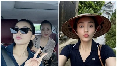 Hoa hậu Kỳ Duyên khoe khoảnh khắc bình yên, hạnh phúc bên bố mẹ