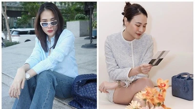 Đàm Thu Trang diện đồ phong cách ‘giàu kín, sang ngầm’