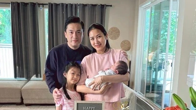 Lam Trường - Yến Phương mừng đầy tháng con trai