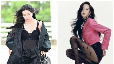 Moon Ga Young gây ồn ào khi diện váy ngủ ra sân bay