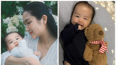 Con trai 3 tháng tuổi đáng yêu của Lam Trường - Yến Phương