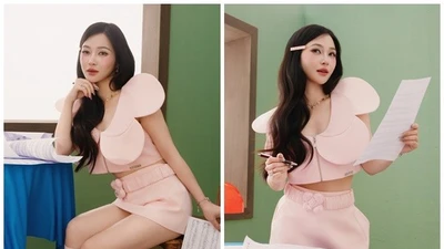 Ca sĩ Hương Tràm mặc gợi cảm, trẻ trung đón tuổi mới