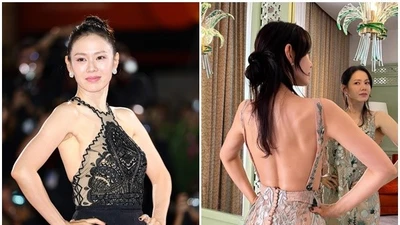 Vợ tài tử Hyun Bin diện váy hở lưng khoe vóc dáng gợi cảm