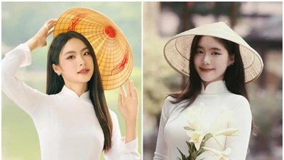 Đọ sắc hai á hậu Trần Ngọc Châu Anh - Nguyễn Thị Vân Nhi