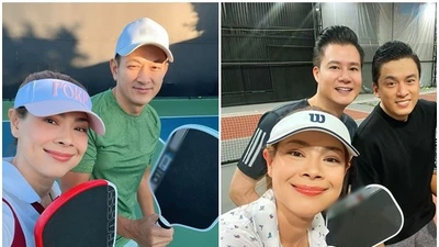 Thanh Thảo mê chơi pickleball cùng chồng, đồng nghiệp