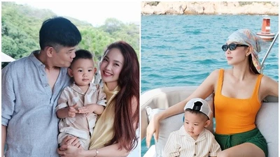 "Phú bà" Minh Hằng nghỉ dưỡng sang chảnh cùng chồng đại gia và con trai