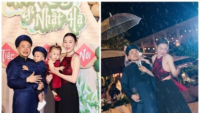 Vợ chồng Phương Oanh gây chú ý khi mừng sinh nhật hai con