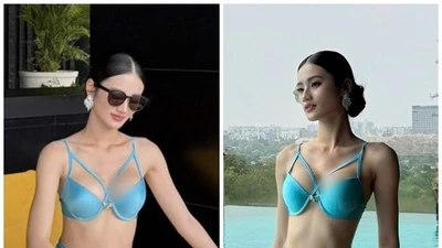 Ý Nhi khoe dáng gợi cảm với bikini khi thi Miss World 2025