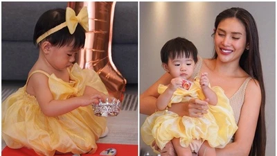 Siêu mẫu Võ Hoàng Yến mừng sinh nhật con gái đầu lòng