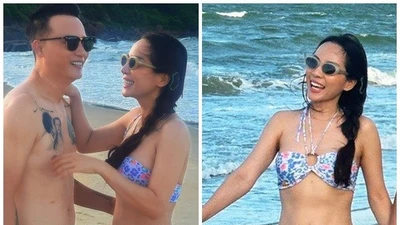 Vợ ca sĩ Hoàng Bách diện bikini khoe vóc dáng săn chắc