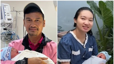 Diễn viên Tiết Cương khoe con trai mới sinh kháu khỉnh