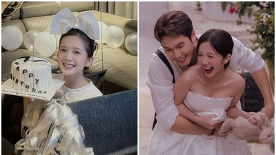 Diễn viên Đình Tú khoe quà sinh nhật của Ngọc Huyền