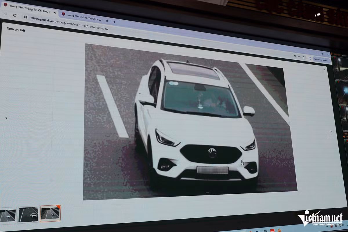 Hệ thống AI cũng giúp CSGT rà soát, vẽ lại hành trình của phương tiện thông qua các đặc điểm như màu sơn xe, biển số... nhằm tìm phương tiện bỏ trốn khi gây tai nạn giao thông.