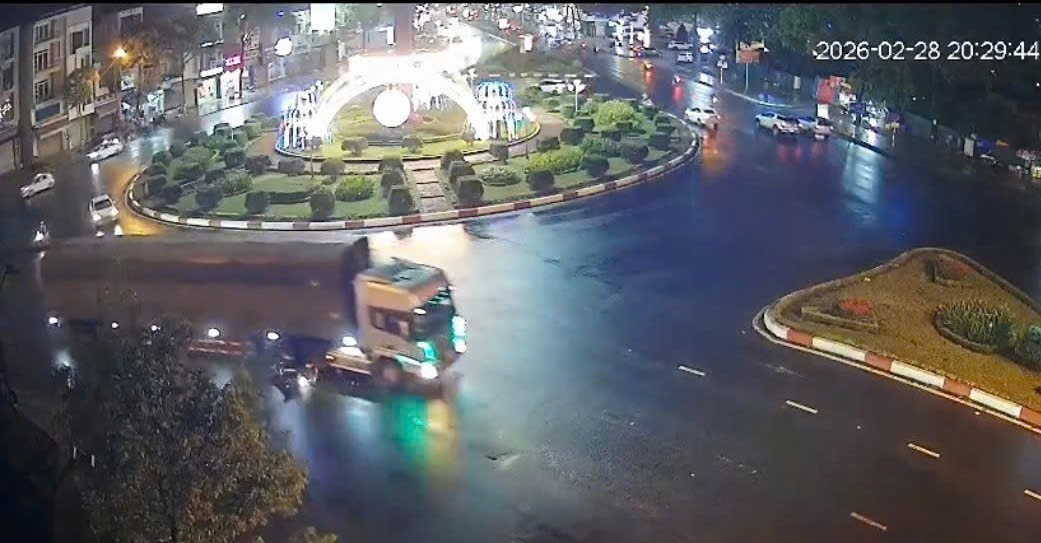 Hiện trường vụ tai nạn.