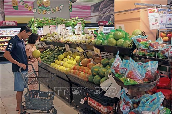 Người dân mua sắm hàng hóa tại siêu thị AEON. Ảnh minh họa: Trần Việt/TTXVN