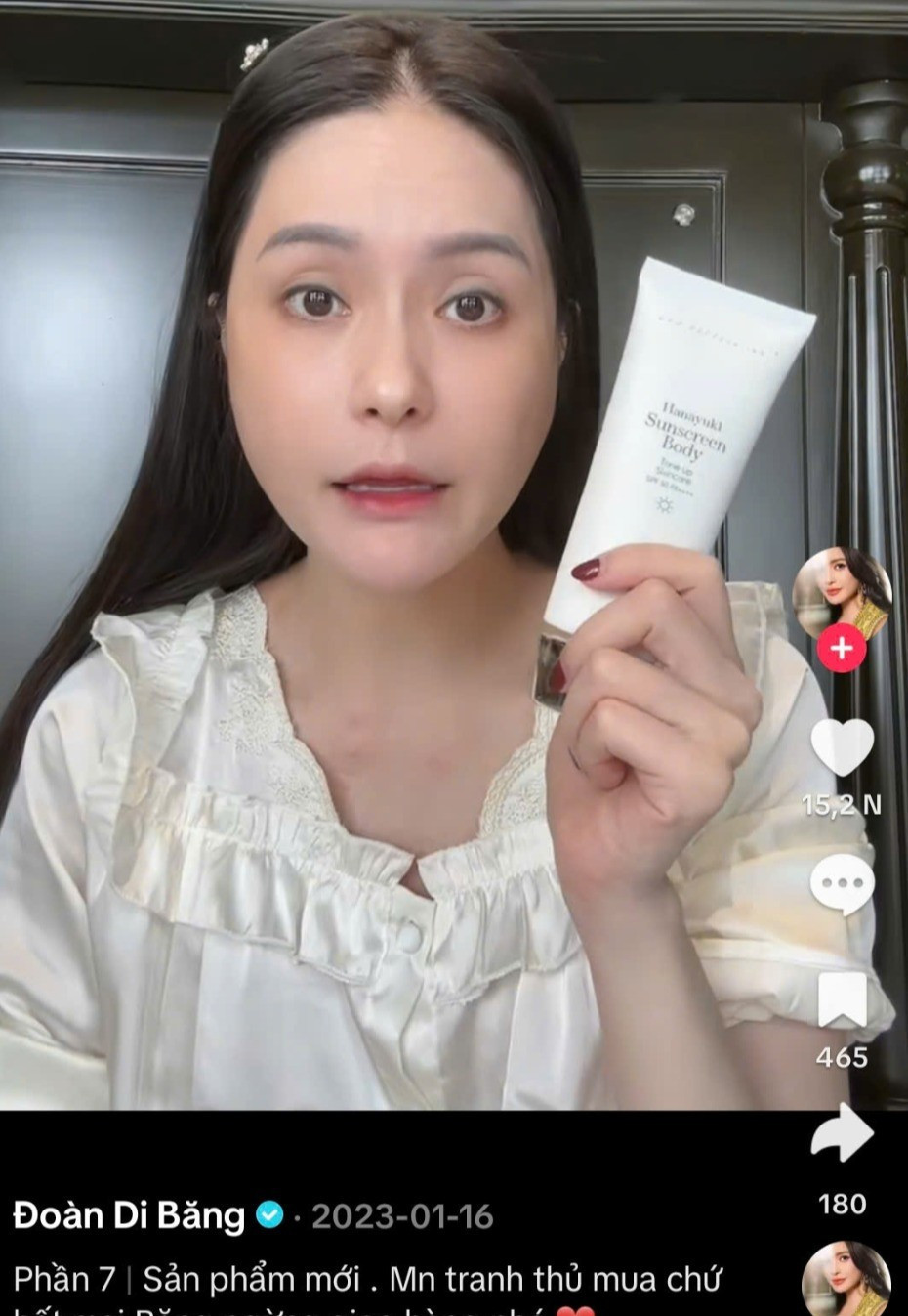 Đoàn Di Băng Quảng cáo kem chống nắng - Ảnh minh họa nguồn Internet