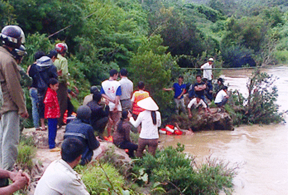 Hiện trường nơi phát hiện xác chết.