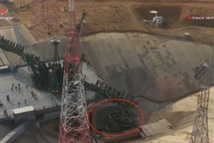 Bệ phóng tên lửa chở phi hành gia lên vũ trụ của Nga bị hư hại