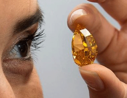 Chiêm ngưỡng viên kim cương cam "độc" giá kỷ lục