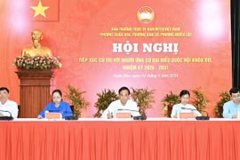 Bí thư Thành ủy TP HCM Trần Lưu Quang tiếp xúc cử tri tại Đơn vị bầu cử số 6