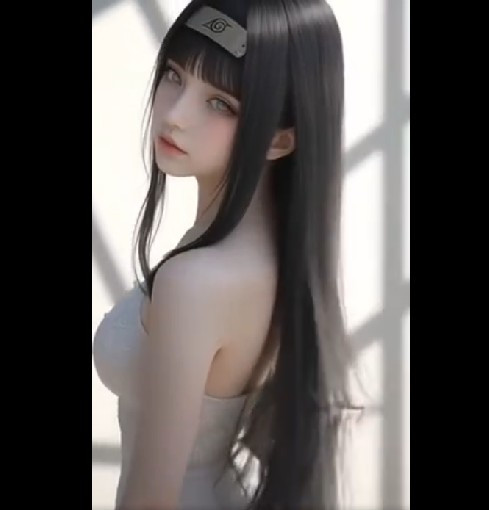 Cộng đồng người hâm mộ Naruto đang sôi sục với video Hinata hóa thân thành cô dâu trong bộ váy cưới trắng được AI tái hiện sống động.