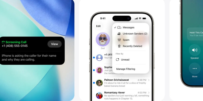 Call Screening không cần Apple Intelligence, nên cả iPhone đời cũ cũng dùng được.