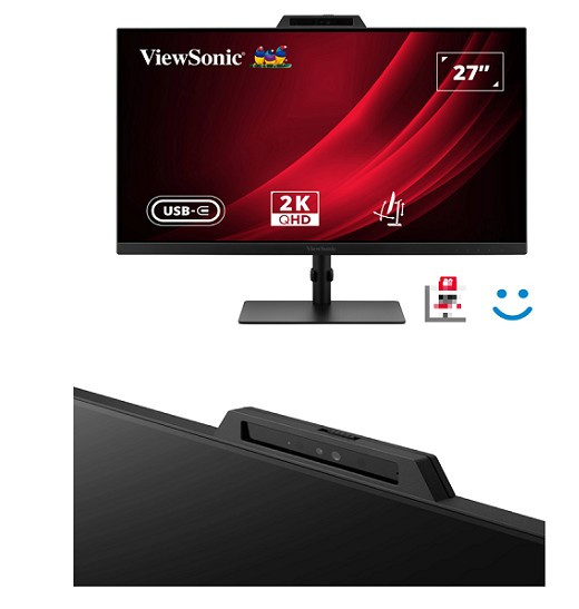 ViewSonic trang bị tần số quét 120Hz và công nghệ Eye ProTech để giảm mỏi mắt khi làm việc liên tục.