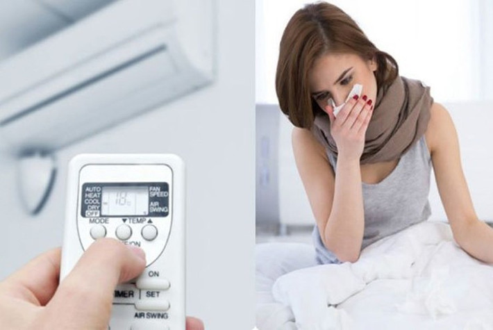 Đừng để luồng gió lạnh thổi trực tiếp vào người vì điều này có thể gây đau đầu, cảm lạnh và khiến cơ thể mệt mỏi kéo dài.