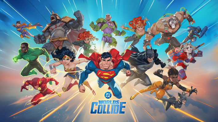 1. DC Worlds Collide cho phép người chơi điều khiển dàn siêu anh hùng DC như Batman, Wonder Woman, Harley Quinn để chiến đấu chống lại tổ chức Crime Syndicate.