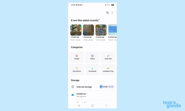 Android tích hợp quản lý tập tin mạnh mẽ, cho phép người dùng sao chép, chia sẻ và chỉnh sửa tệp dễ dàng như trên máy tính.(Ảnh: Tom's guide)
