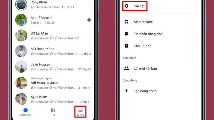 Còn với Messenger, người dùng vào Cài đặt > Quyền riêng tư & an toàn > Đoạn chat mã hóa đầu cuối > Bộ nhớ an toàn để bật.