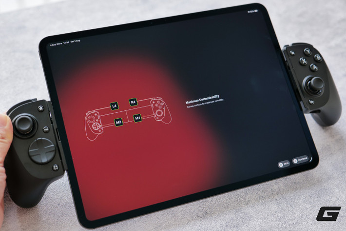 Razer Kishi V3 Pro XL là tay cầm hiếm hoi thiết kế riêng cho tablet lớn như iPad Pro 13 inch, mang lại trải nghiệm chơi game đỉnh cao.(Ảnh: Genk)