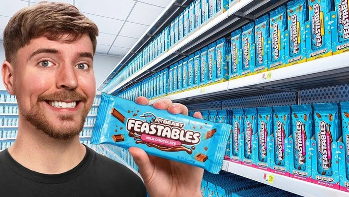 Feastables, thương hiệu socola và snack, đã mang lại doanh thu 250 triệu USD và lợi nhuận 20 triệu USD năm 2024.