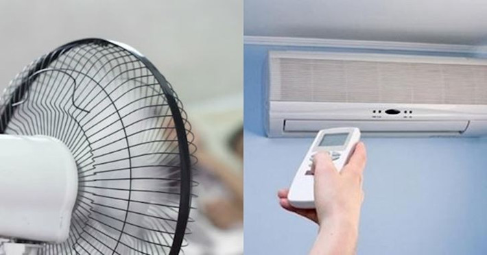 Nhiều người quên kết hợp dùng quạt, trong khi luồng gió này giúp phòng mát nhanh hơn và tiết kiệm điện.