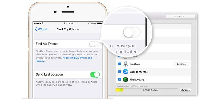 Gạt công tắc để tắt, sau đó nhập mật khẩu Apple ID để xác nhận hành động.