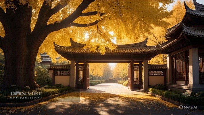 Cây cảnh bạch quả: Hóa thạch sống ngàn năm tuổi, người bảo vệ vàng của ngôi nhà. Lá bạch quả có màu xanh vào mùa xuân và mùa hè, giống như những chiếc quạt nhỏ. Đặc biệt, tán lá màu xanh mướt của chúng sẽ biến thành vào vàng rực vào cuối thu, đầu đông.