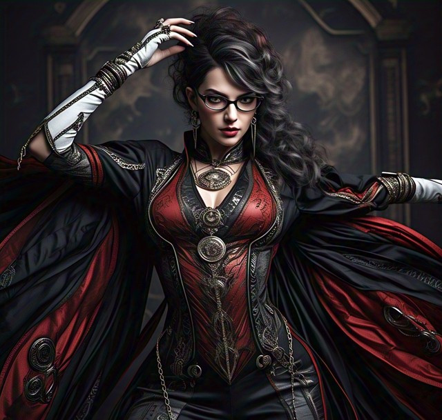 4. Bayonetta vẫn cuốn hút với bộ đồ bó sát và phong cách chiến đấu đầy mê hoặc.