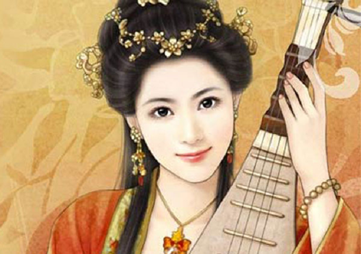 Vương Chiêu Quân sống vào thời Tây Hán, nổi tiếng không chỉ vì sắc đẹp "lạc nhạn" mà còn bởi tài cầm kỳ thi họa.