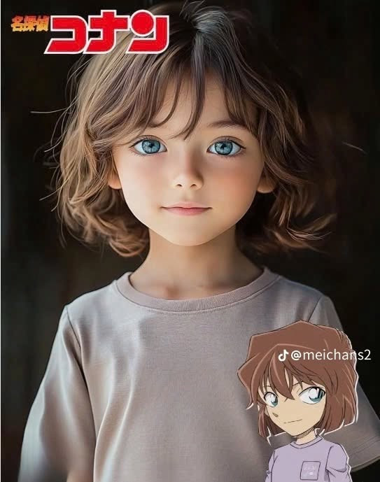 Haibara Ai giữ nguyên vẻ lạnh lùng nhưng toát lên chiều sâu cảm xúc.