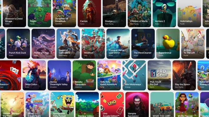 Người dùng có thể xem kho game đã tải, truy cập Apple Arcade, bảng xếp hạng, bạn bè và cập nhật mới nhất.