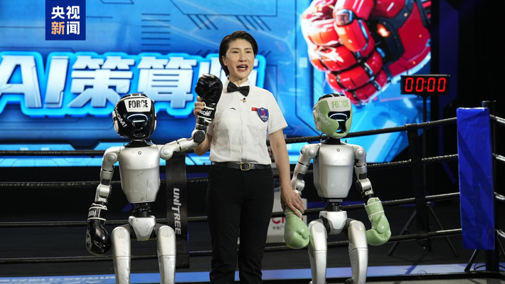 Robot có thể đấm, đá, vung hông và giữ thăng bằng khi né đòn đối thủ. (Ảnh: news.cgtn)
