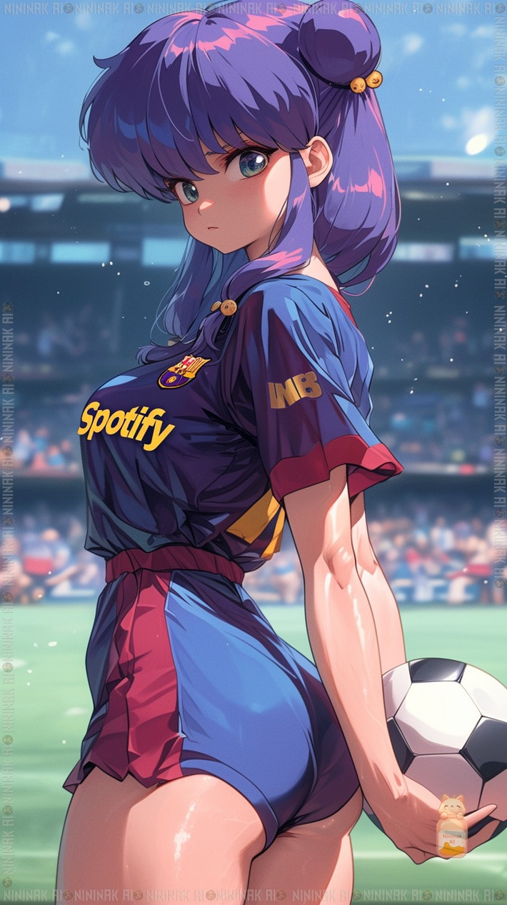 Các hình ảnh mang đến trải nghiệm giả tưởng sống động về một giải bóng đá anime đầy sắc màu.
