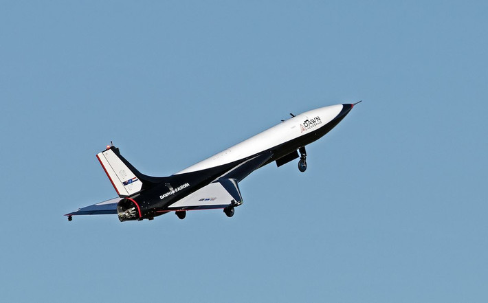 Máy bay thử nghiệm Mk-II Aurora vừa đạt tốc độ Mach 1,1 (1.358 km/h). Thành công này được xem là bước tiến lớn trong ngành hàng không siêu thanh. (Ảnh: Space)