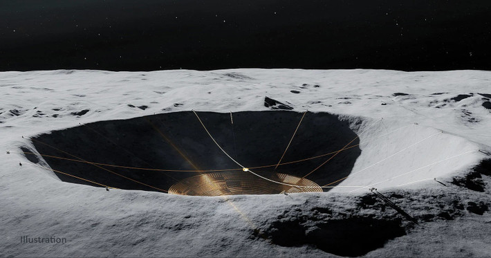 Dự án có tên Lunar Crater Radio Telescope (LCRT), trị giá hơn 2 tỷ USD và kỳ vọng hoàn thành vào những năm 2030.(Ảnh: PetaPixel)