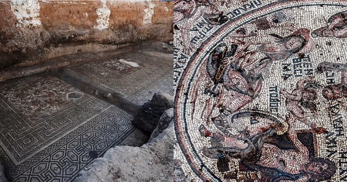 Khai quật “Bức tranh báu vật” khổng lồ ở Syria, bí mật dần hé lộ