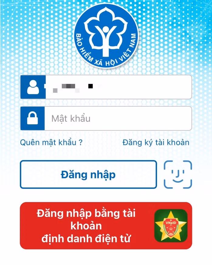 Người dân có thể đăng nhập thẻ BHYT điện tử bằng VNeID